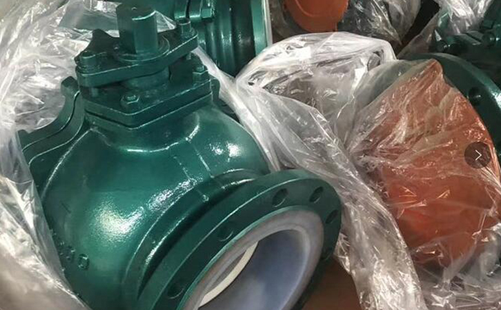 襯氟球閥實物圖1 襯氟球閥實物圖