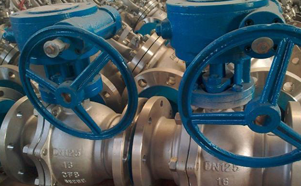 渦輪球閥,Q341F蝸輪傳動球閥實(shí)物圖