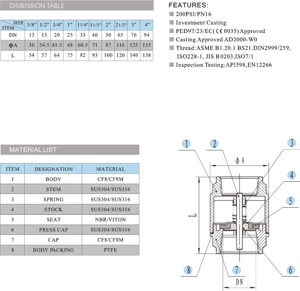 內(nèi)螺紋止回閥圖片型號(hào)廠家